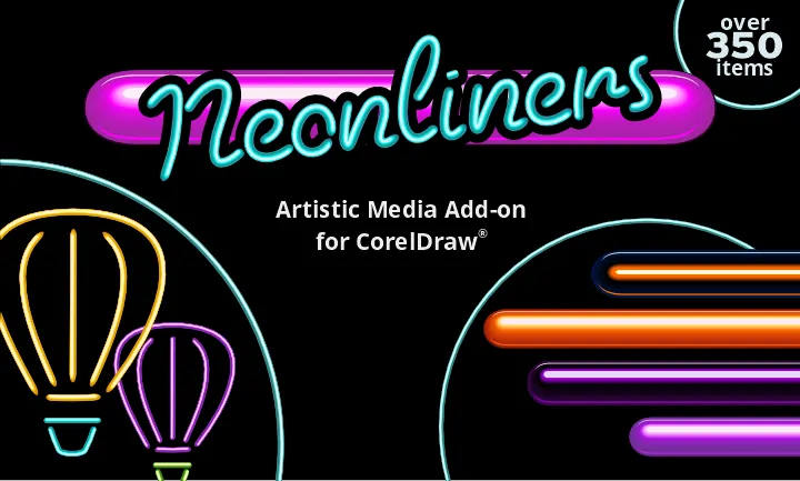 Custom Neon Brushes for CorelDraw